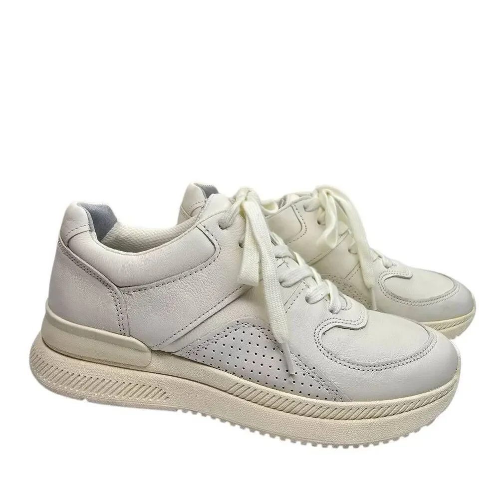 Everlane The O Trainer White Leather Lace up Sneakers Size 6